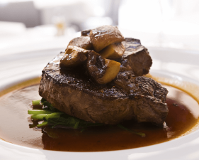Viande rouge sauce champignons