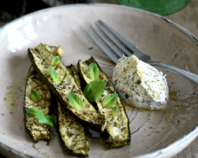 légumes grillés et fromage