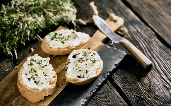 Tartines de pain apéritif